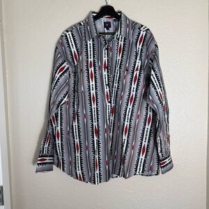 Vintage Panhandle Slim Western Snap Buttons Size XL  Southwestern Aztec 90’s